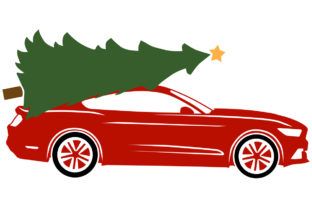 2015 Muscle Car with Christmas Tree Crafts