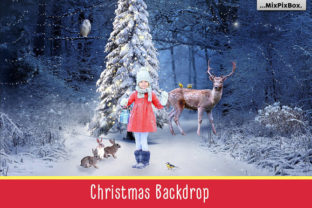 Christmas Backdrop: A Layer Styles Graphic Design Asset for Seasonal Branding