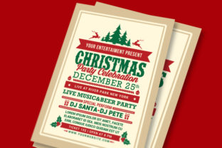 Christmas Party Celebration Flyer – A Print Template for Crafters