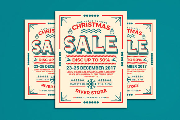 Christmas Sale Flyer: A Print Template for Seasonal Marketing