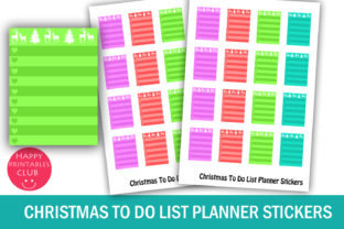 Christmas to Do List Planner Stickers for Crafts