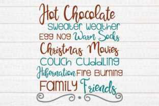 Christmas Word Art for Crafts and Branding
