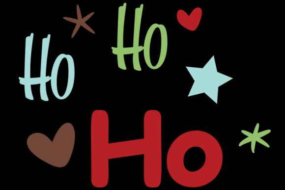 Ho Ho Ho Christmas Santa for Crafts