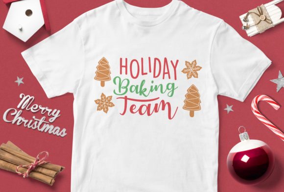 Holiday Baking Team Christmas T-Shirt Designs