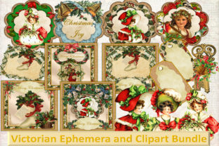 Vintage Victorian Christmas Ephemera Crafts